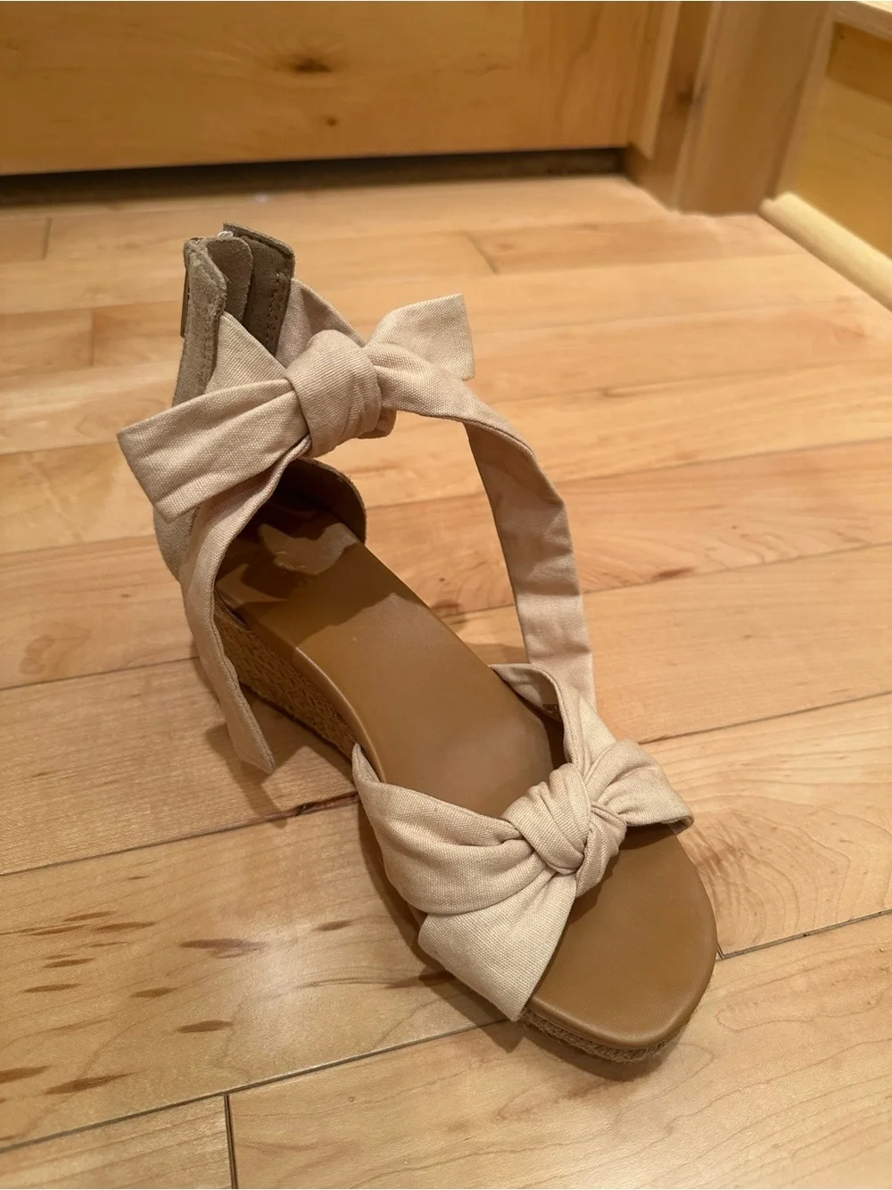 UGG Cream Espadrille Wedge Sandal